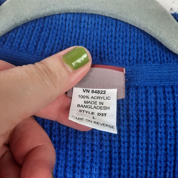 Tudor Court Cobalt Knit Blazer Vintage - Picture 5 of 11